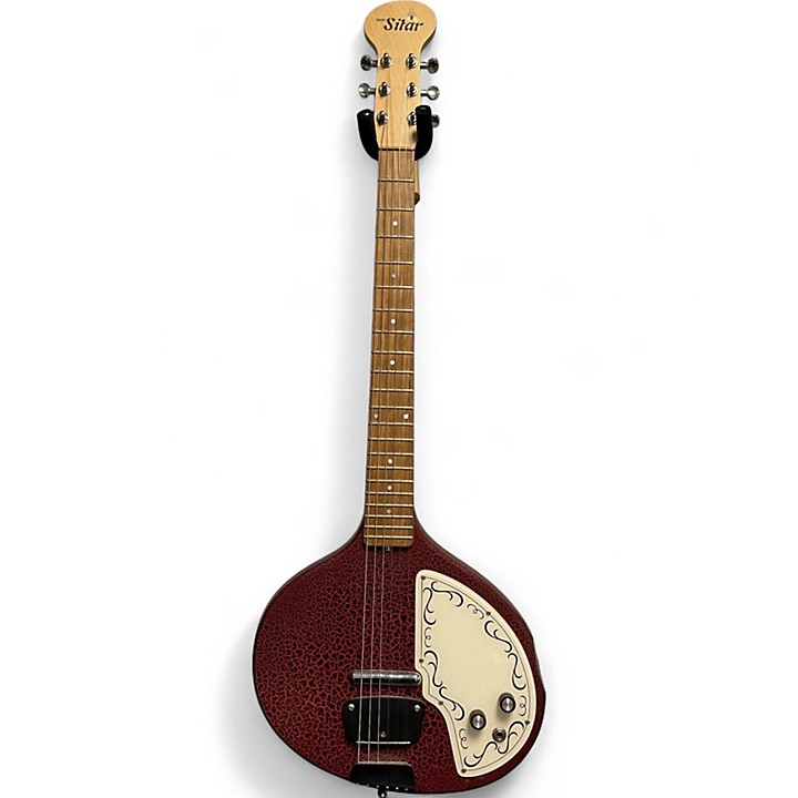 【希少】Jerry jones baby sitar シタール ギター Used Jerry Jones BABY SITAR RED CRACKLE Harp Guitars RED