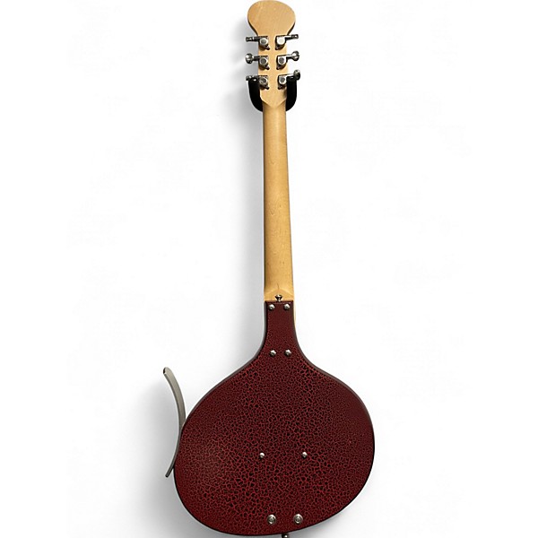 Used Jerry Jones BABY SITAR RED CRACKLE Harp Guitars