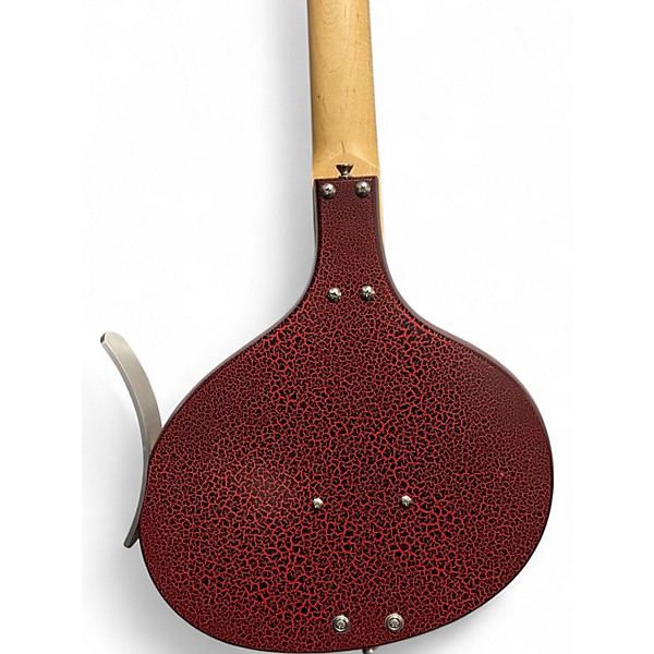 Used Jerry Jones BABY SITAR RED CRACKLE Harp Guitars