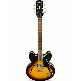 Used Epiphone 335 inspired by gibson Tobacco Burst Hollow Body Electric Guitar