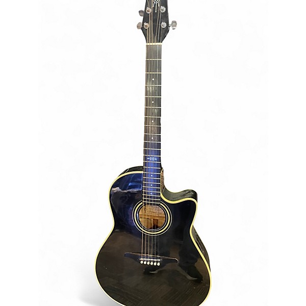 Vintage 1990 Alvarez DY87TBK Black Acoustic Electric Guitar
