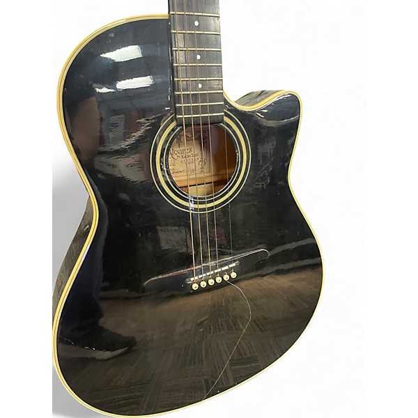 Vintage 1990 Alvarez DY87TBK Black Acoustic Electric Guitar