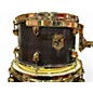 Used SJC Drums 5 Piece Custom Shell Pack 2 Color Black-Gold Drum Kit