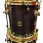 Used SJC Drums 5 Piece Custom Shell Pack 2 Color Black-Gold Drum Kit