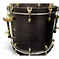 Used SJC Drums 5 Piece Custom Shell Pack 2 Color Black-Gold Drum Kit