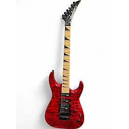 Used Jackson JS34Q Dinky Trans Red Solid Body Electric Guitar