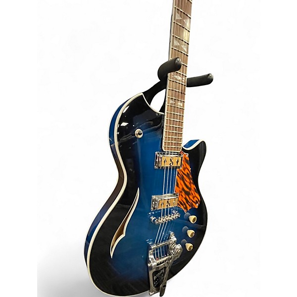 Used Supro CLERMONT AQUA BURST Hollow Body Electric Guitar