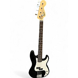 Used Squier Precision Bass Black Electric Bass Guitar