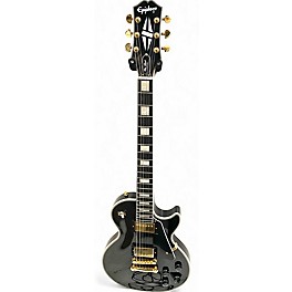 Used Epiphone Les Paul Custom Ebony Solid Body Electric Guitar