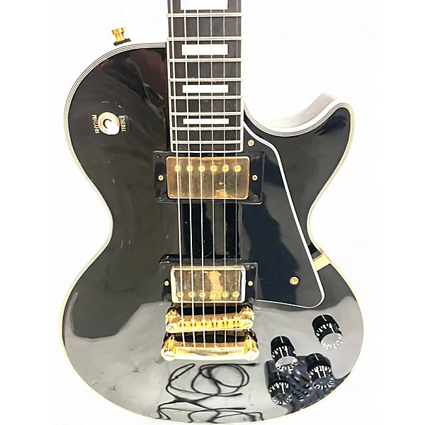 Used Epiphone Les Paul Custom Ebony Solid Body Electric Guitar