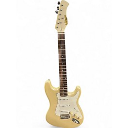 Used Memphis SSS S Style White Solid Body Electric Guitar