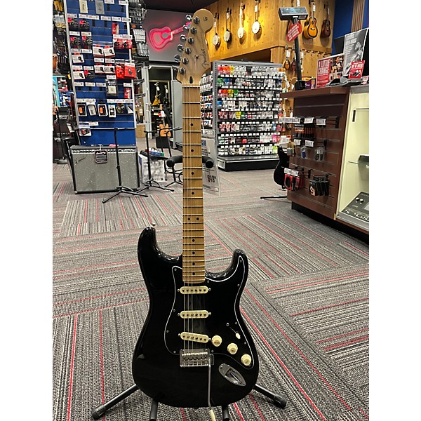 Used Fender Player Stratocaster Black Solid Body Electric Guitar
