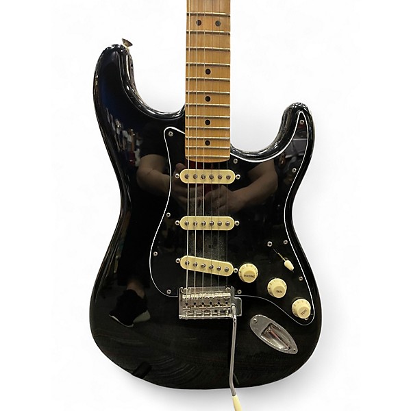 Used Fender Player Stratocaster Black Solid Body Electric Guitar
