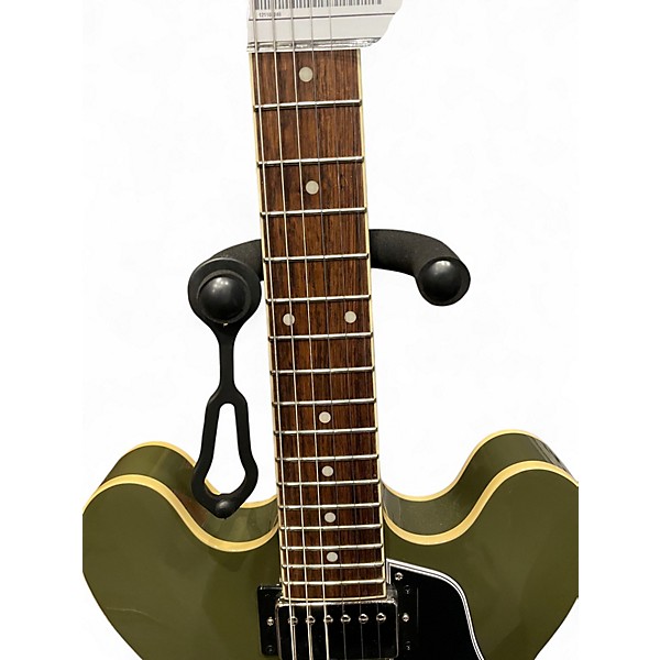 Used 2024 Epiphone ES335 green Hollow Body Electric Guitar