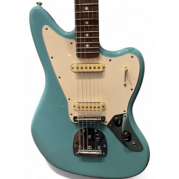 Used 2024 Fender player II Jaguar blue Solid Body Electric Guitar,Specials : American Fashion Style Bags On Sale