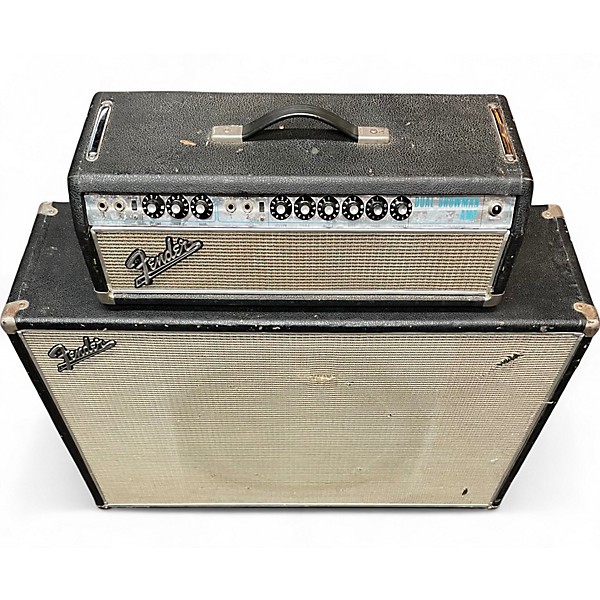 Vintage 1967 Fender Dual Showman Drip Edge Stack Tube Bass Amp Head