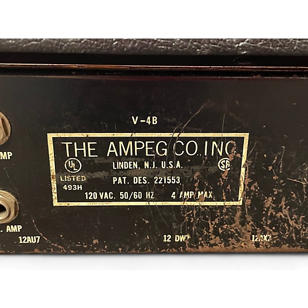 Vintage 1962 Ampeg Blue Line V4B Tube Bass Amp Head