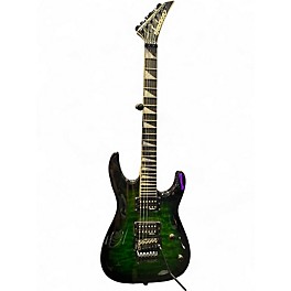 Used Jackson Dinky JS32Q DKA  Green Solid Body Electric Guitar