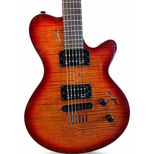 Used Godin LG HB 2 Color Sunburst Solid Body Electric Guitar