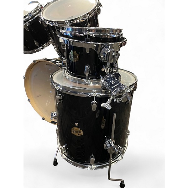 Used Ludwig 6 Piece Element 6 pc Drumset Black Drum Kit