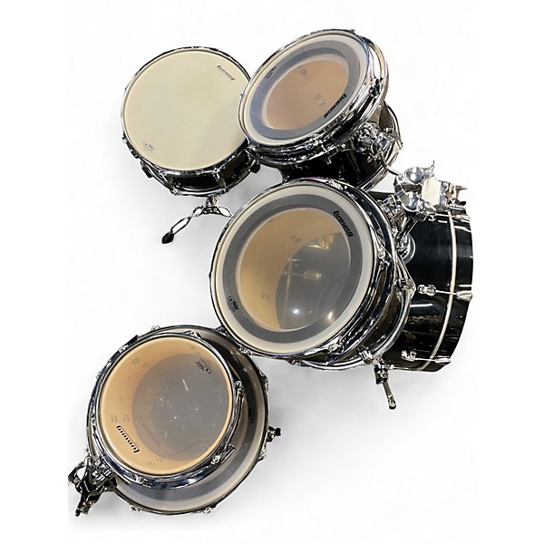 Used Ludwig 6 Piece Element 6 pc Drumset Black Drum Kit