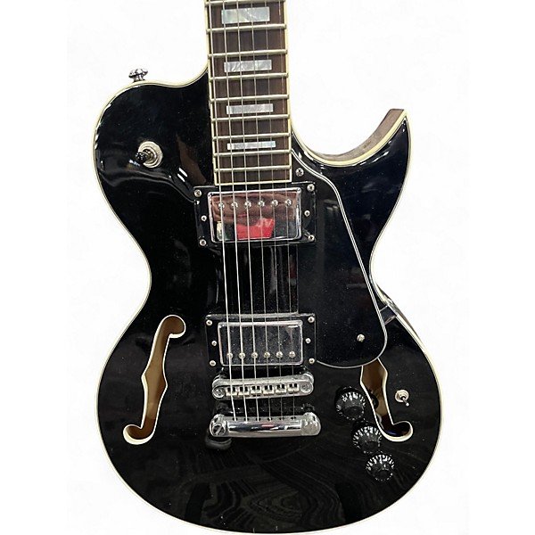 Used Dean Colt Black Hollow Body Electric Guitar