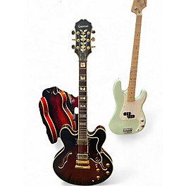 Used 1979 Epiphone Sheraton 2 Tone Sunburst Hollow Body Electric Guitar
