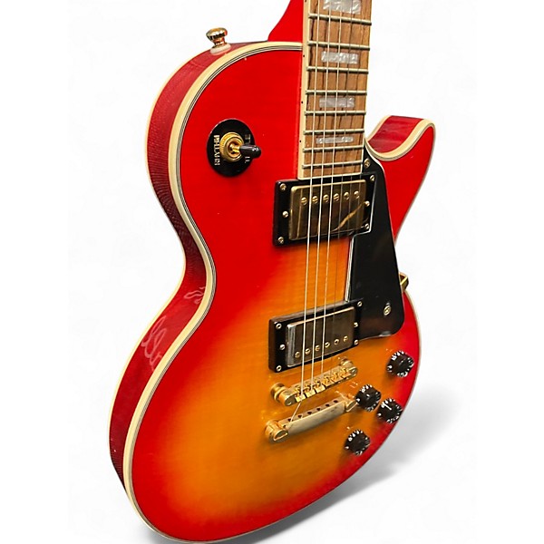 Used Epiphone Les Paul Custom Heritage Cherry Sunburst Solid Body Electric Guitar