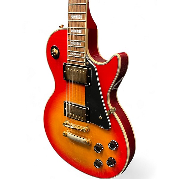 Used Epiphone Les Paul Custom Heritage Cherry Sunburst Solid Body Electric Guitar