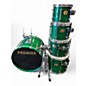 Used Premier 5 Piece SIGNIA Trans Green Drum Kit thumbnail