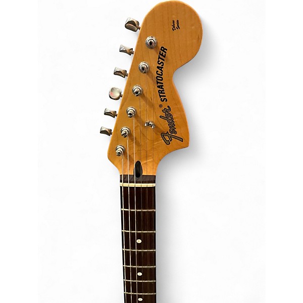 Used 2002 Fender Tom Delonge Signature Stratocaster Black Solid Body Electric Guitar