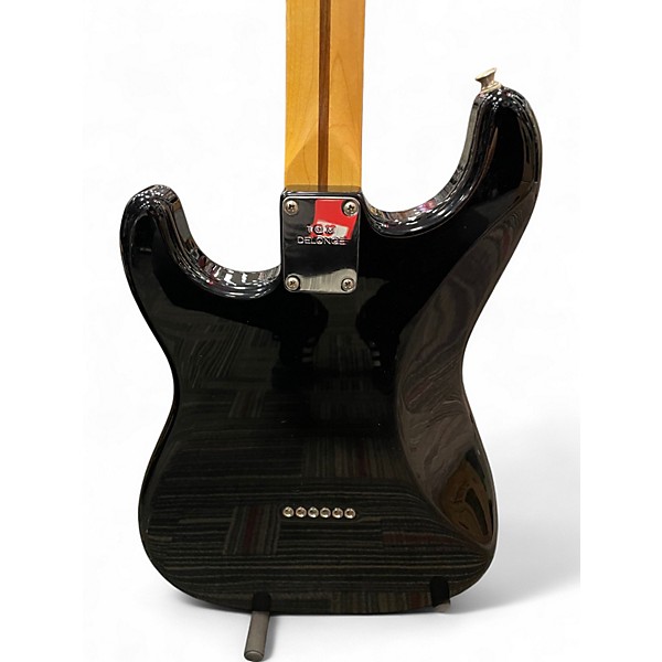 Used 2002 Fender Tom Delonge Signature Stratocaster Black Solid Body Electric Guitar