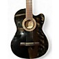 Used Lucero LCT250CE Black Classical Acoustic Electric Guitar