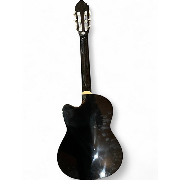 Used Lucero LCT250CE Black Classical Acoustic Electric Guitar