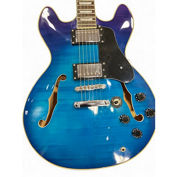 Used Firefly FF338 BLUE BURST Hollow Body Electric Guitar