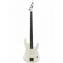 Used ESP ltd m4 artic metal artic white Electric Bass Guitar