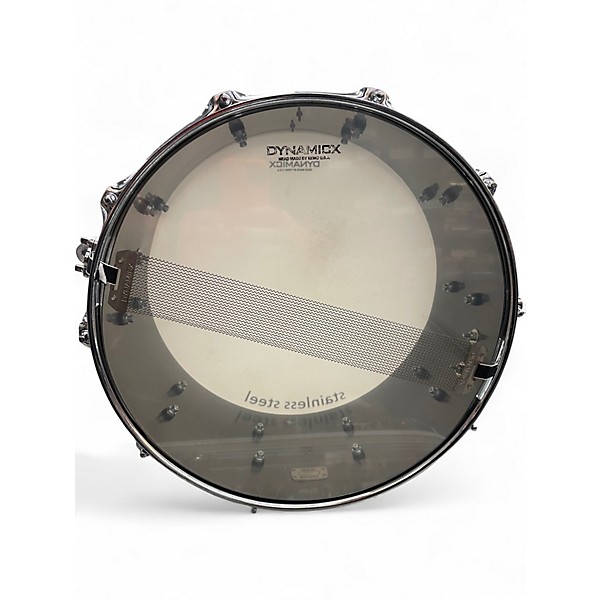 Used Dynamicx Drums 6X14 Black Swamp stainless steel Drum