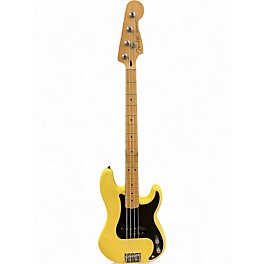 Used 2019 Fender Player Precision Bass Vintage Yellow Electric Bass Guitar