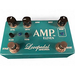 Used Lovepedal Amp Eleven Overdrive Boost Effect Pedal
