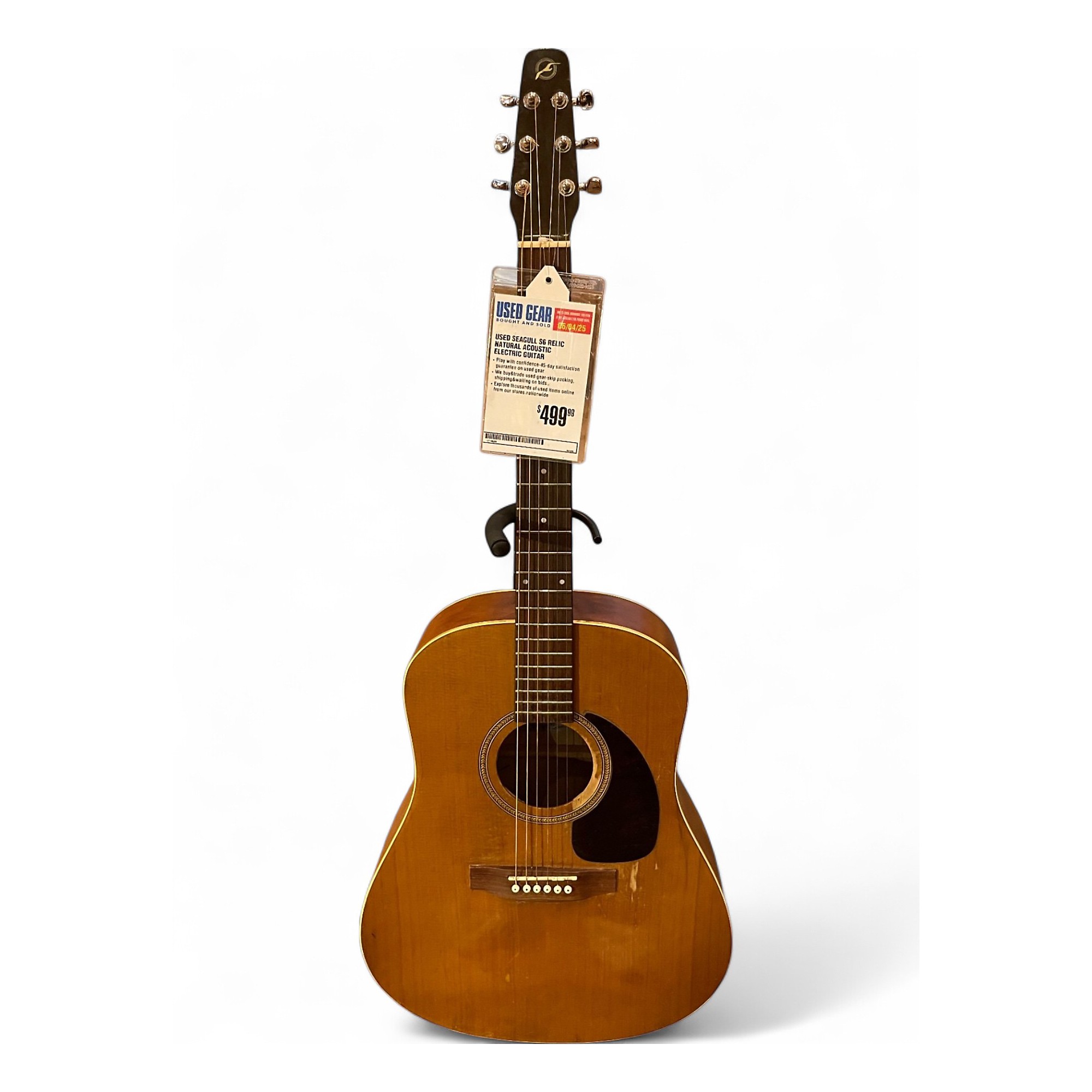 Used 1990s Seagull S6 Relic Natural Acoustic Electric Guitar