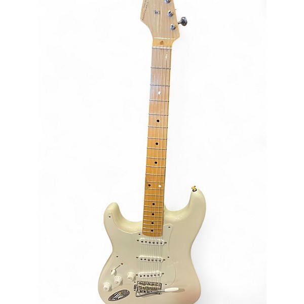 Used 2018 Fender American Original 50s Stratocaster Left Handed Olympic White Solid Body Electric Guitar