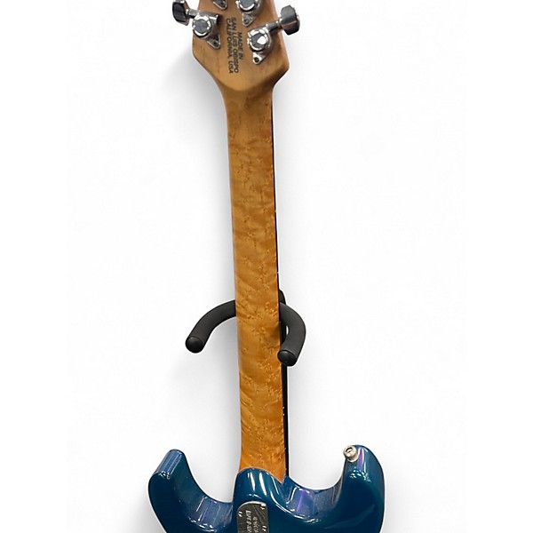 Used 2022 Ernie Ball Music Man 2022 Musicman Steve Morse HT Blue Burst Solid Body Electric Guitar