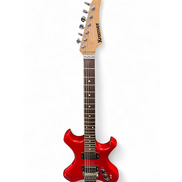 Vintage 1980s Kramer FLOYD ROSE SIGNATURE Red Solid Body Electric Guitar