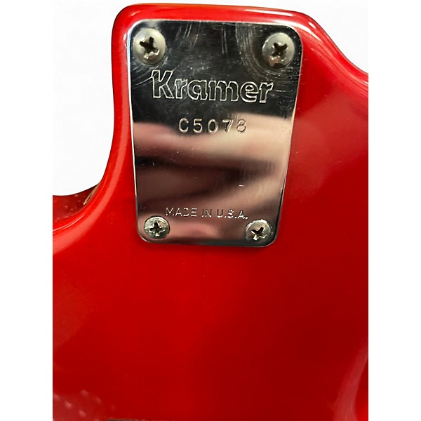 Vintage 1980s Kramer FLOYD ROSE SIGNATURE Red Solid Body Electric Guitar