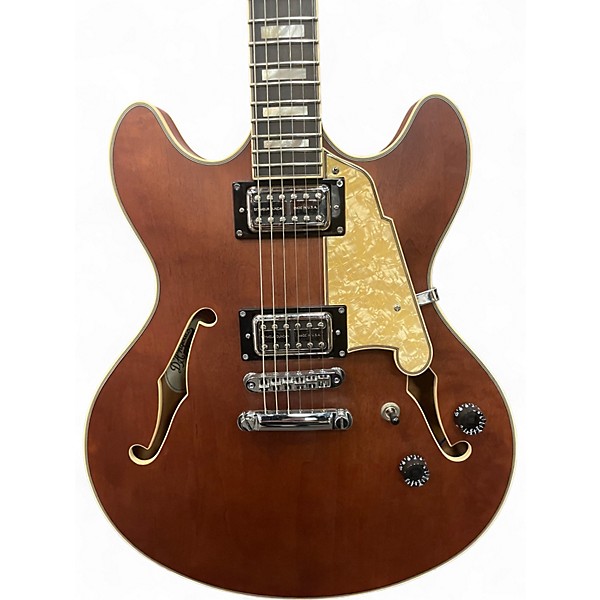 Used D'Angelico Premier Series DC Walnut Hollow Body Electric Guitar