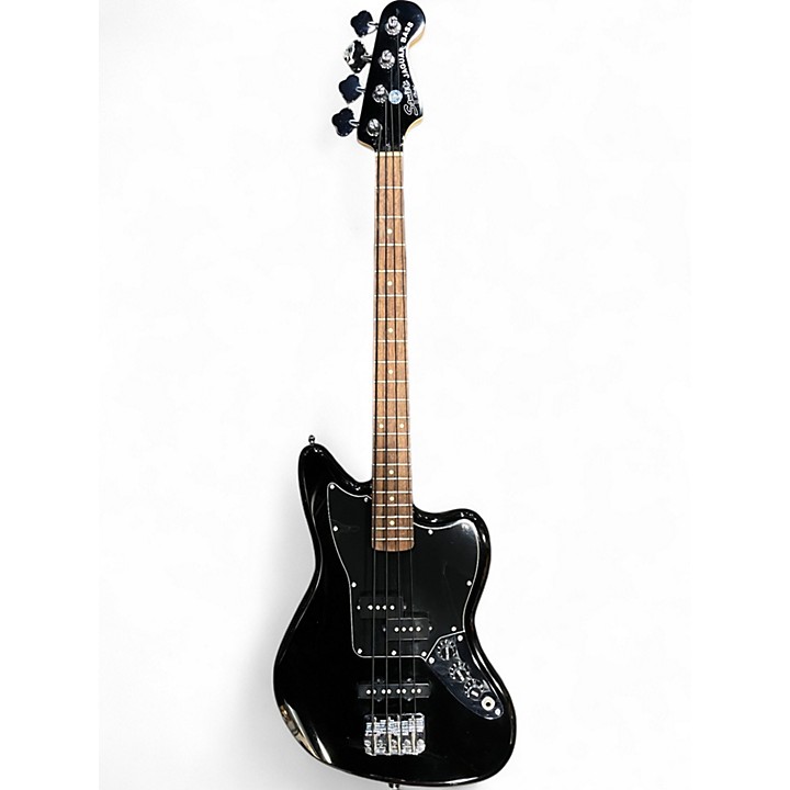 Used Fender Jaguar Bass Black Electric Bass Guitar Black