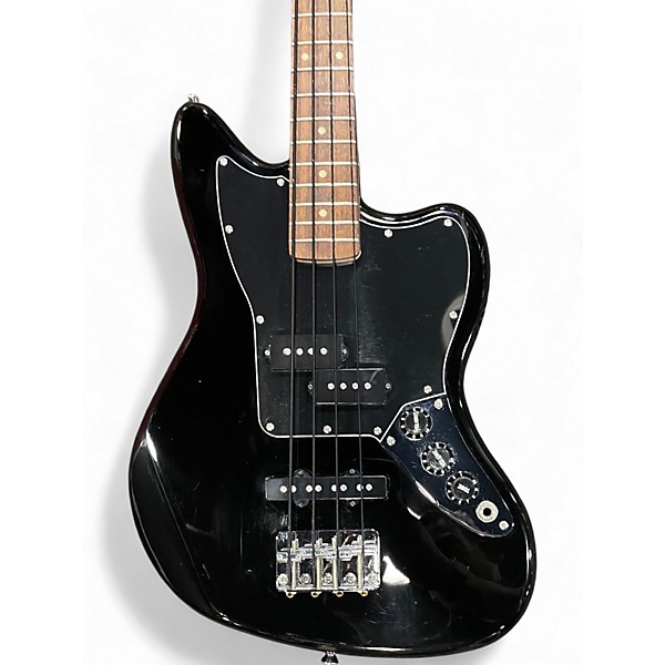 Used Fender Jaguar Bass Black Electric Bass Guitar Black