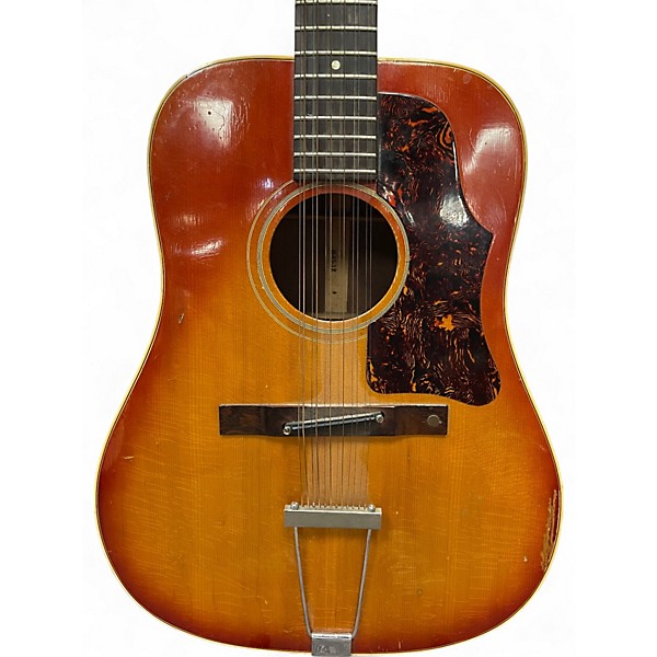 Vintage 1967 Gibson B-45-12 Sunburst 12 String Acoustic Electric Guitar