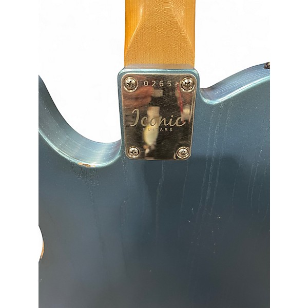 Used Iconic Tamarack Aged Ice Blue Metallic Solid Body Electric Guitar