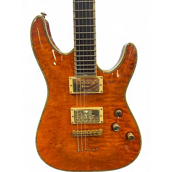 Used Schecter Guitar Research C-1 ELITE CARAMEL Solid Body Electric Guitar